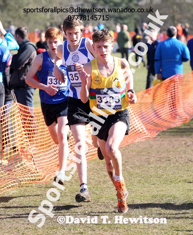 Mens under-17s Inter Counties Cross Country,  Cofton Park, Birmingham. Photo: David T. Hewitson/Sports for All Pics